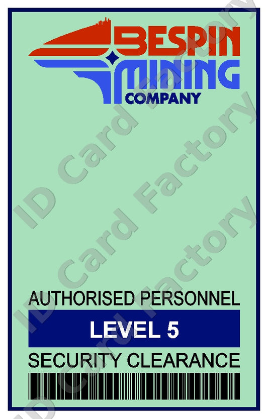 Bespin Mining Company ID | Star Wars | Personalised | ID Card Factory