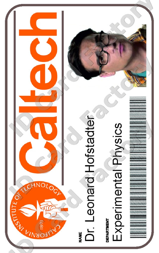 Leonard Hofstadter | The Big Bang Theory ID Card | ID Card Factory