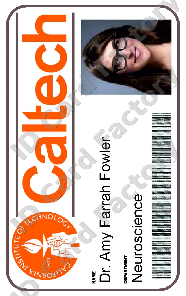 Amy Farrah Fowler | The Big Bang Theory ID Card | ID Card Factory