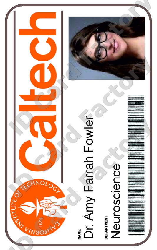 Amy Farrah Fowler | The Big Bang Theory ID Card | ID Card Factory