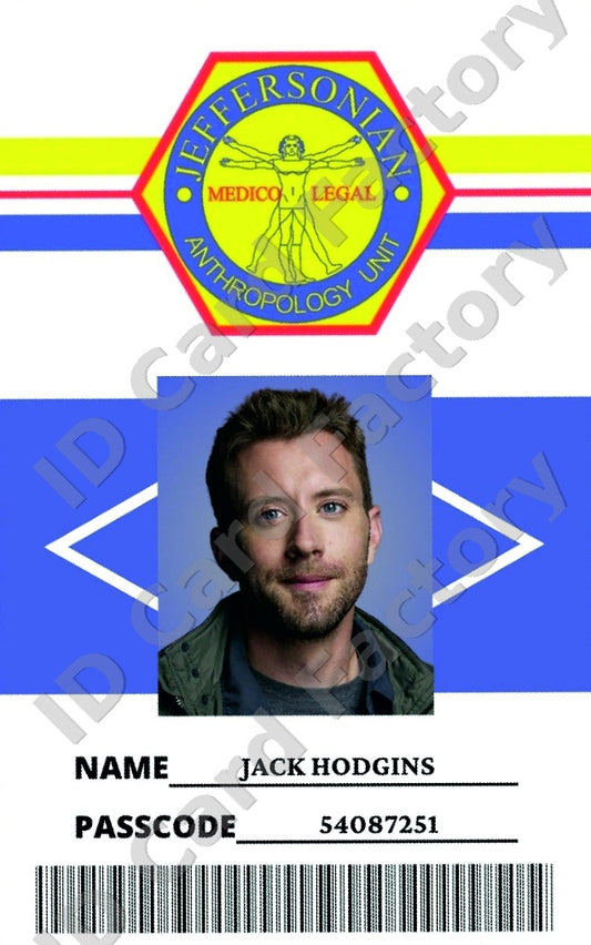 Jack Hodgins | Bones ID Card | ID Card Factory