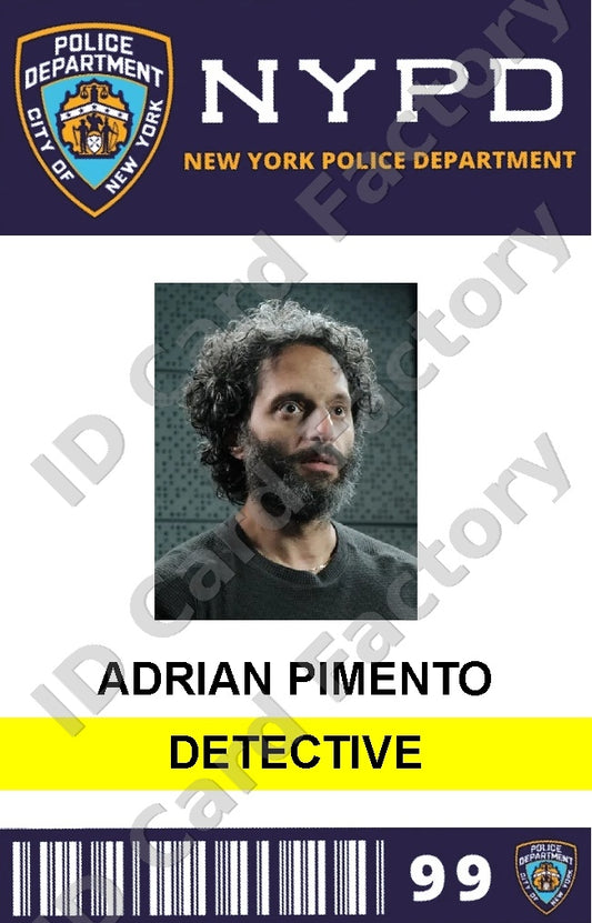 Adrian Pimento | Brooklyn Nine-Nine NYPD ID Card | ID Card Factory