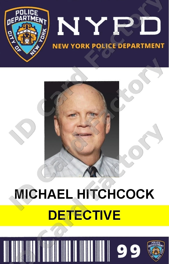 Michael Hitchcock | Brooklyn Nine-Nine NYPD ID Card | ID Card Factory