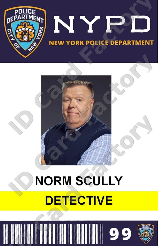 Norm Scully | Brooklyn Nine-Nine NYPD ID Card | ID Card Factory