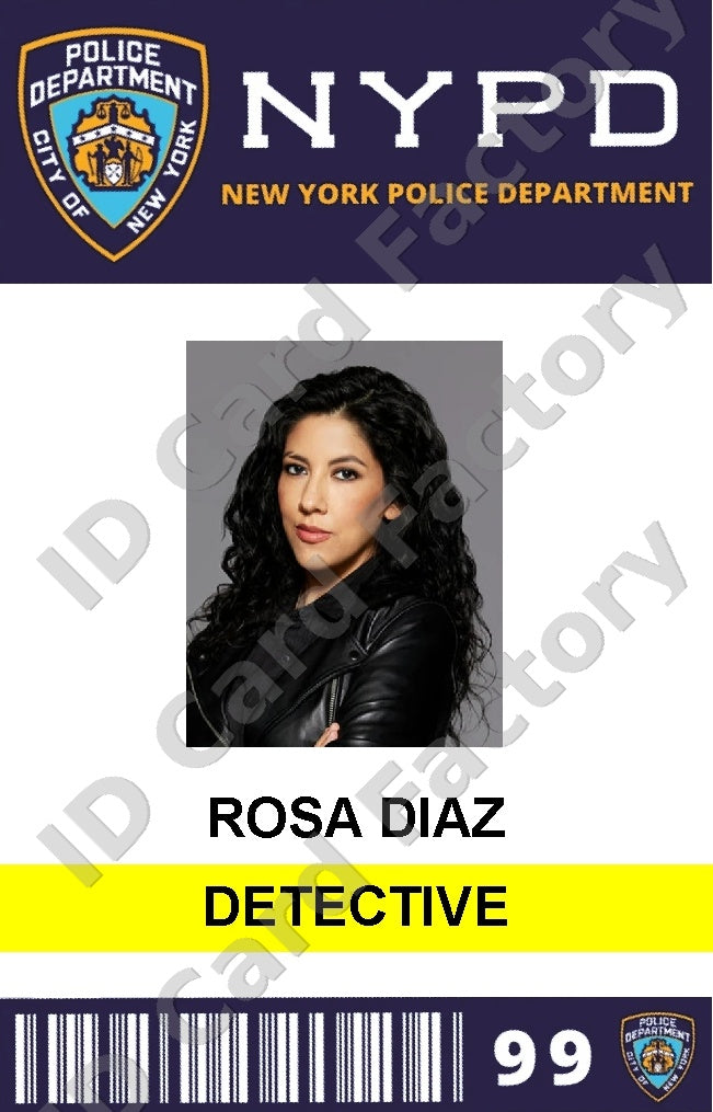 Rosa Diaz | Brooklyn Nine-Nine NYPD ID Card | ID Card Factory