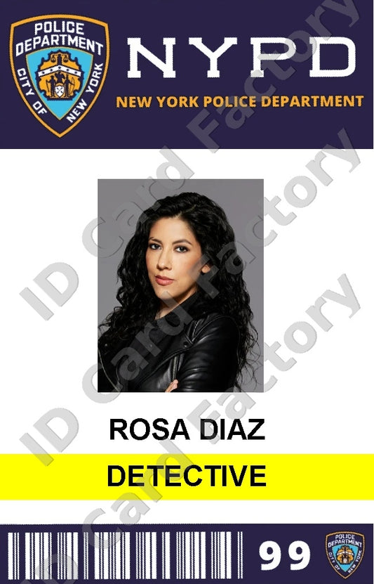 Rosa Diaz | Brooklyn Nine-Nine NYPD ID Card | ID Card Factory