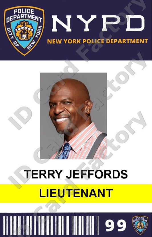 Terry Jeffords | Brooklyn Nine-Nine NYPD ID Card | ID Card Factory
