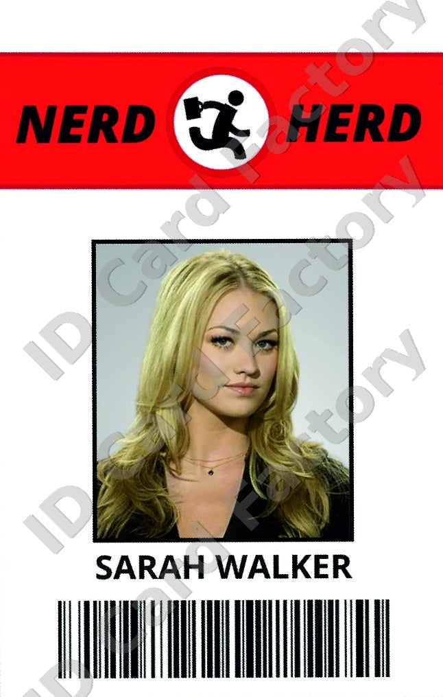 Sarah Walker | Chuck Nerd Herd ID Card | ID Card Factory