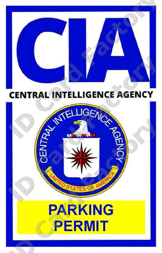 CIA Parking Permit | | ID Card Factory