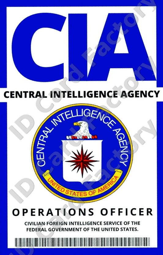 CIA Operations Officer ID Card | | ID Card Factory