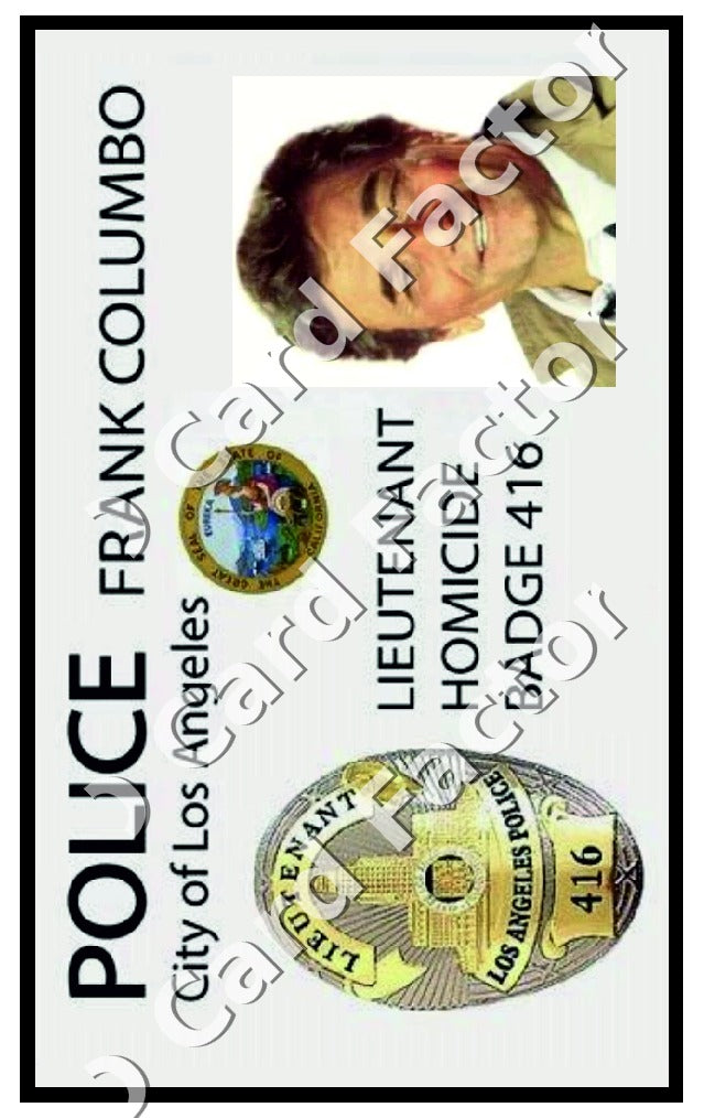 Columbo | LAPD Lieutenant ID Card | ID Card Factory