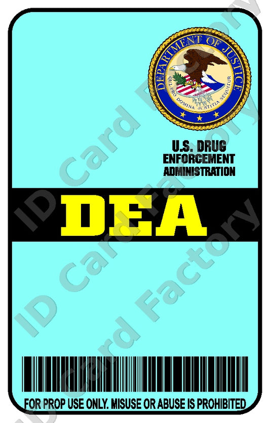 DEA Agent ID Card | Personalised | ID Card Factory