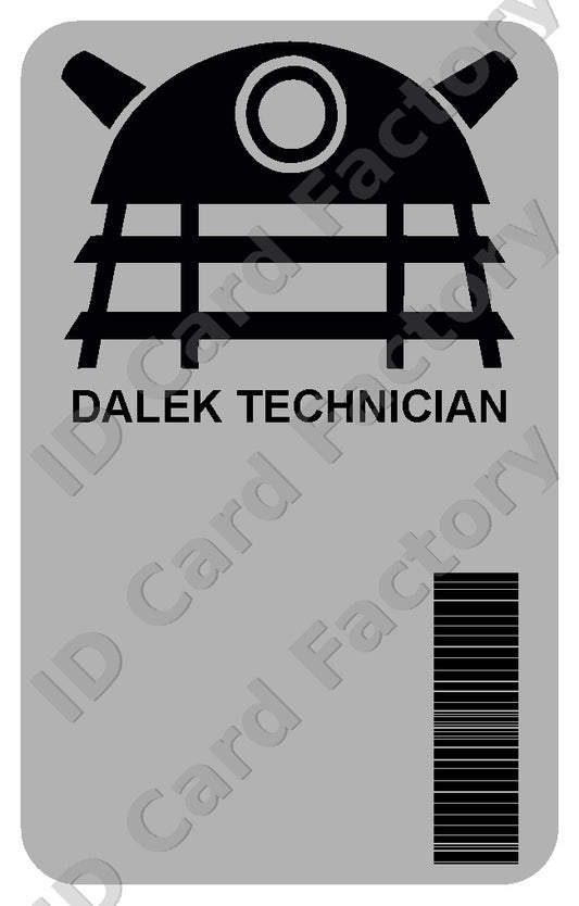 Doctor Who Dalek Technician ID Card | Personalised | ID Card Factory