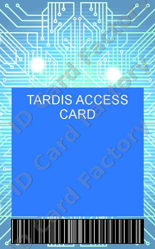 Doctor Who TARDIS Access Card | Personalised | ID Card Factory