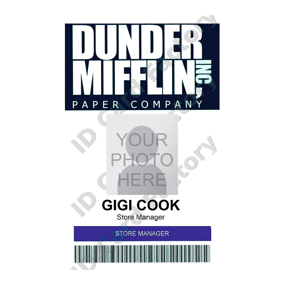 Dunder Mifflin Employee ID Card | The Office | Personalised | ID Card Factory