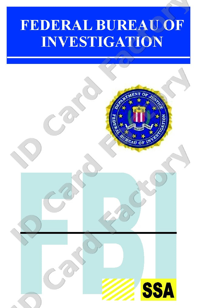 FBI Criminal Minds SSA ID Card | Personalised | ID Card Factory