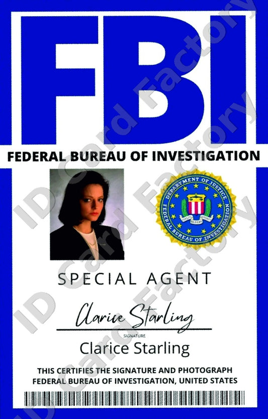 Clarice Starling | Silence of the Lambs FBI Special Agent ID | ID Card Factory