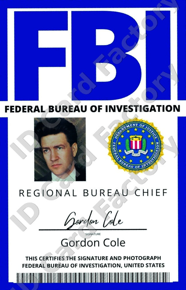 Gordon Cole | Twin Peaks FBI ID Card | ID Card Factory