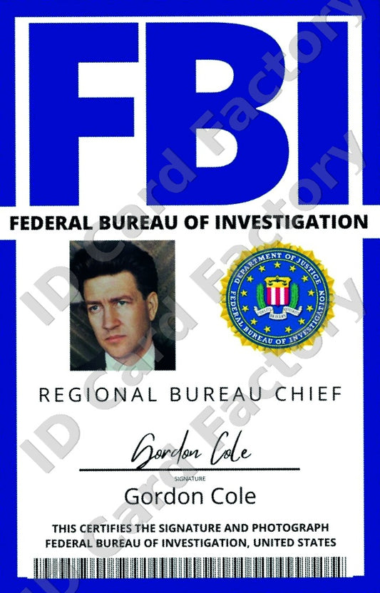 Gordon Cole | Twin Peaks FBI ID Card | ID Card Factory