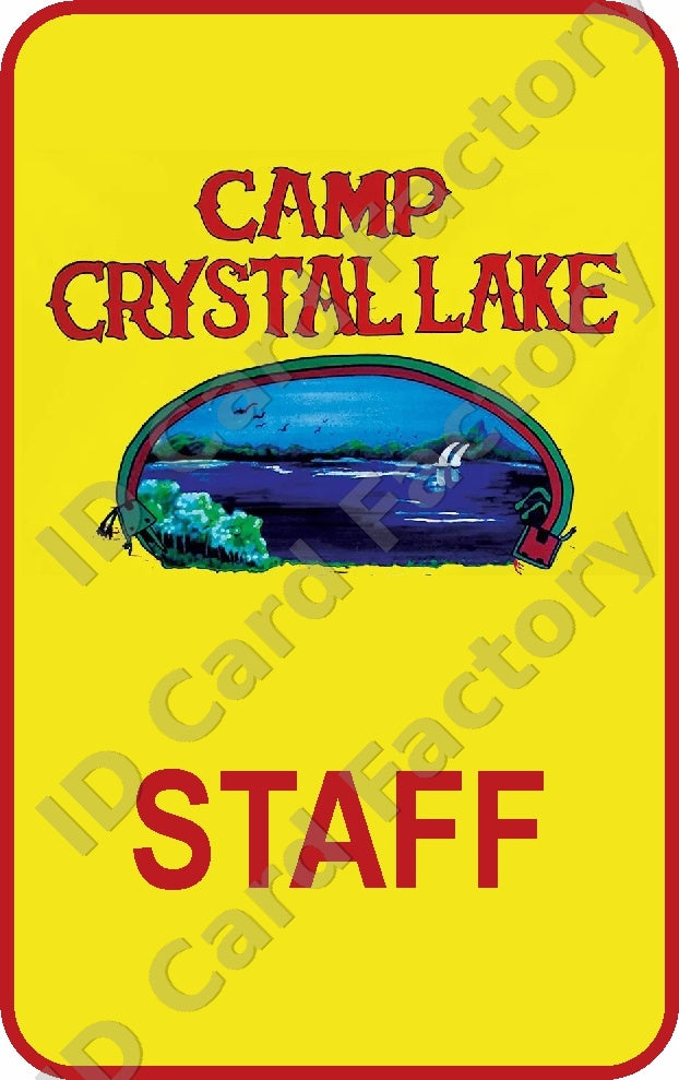 Friday the 13th Camp Crystal Lake Staff ID Card | | ID Card Factory