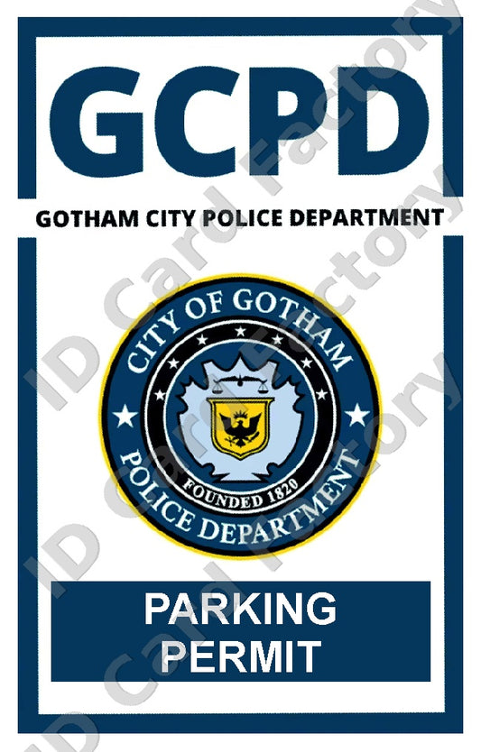 GCPD Parking Permit | Batman DC | | ID Card Factory