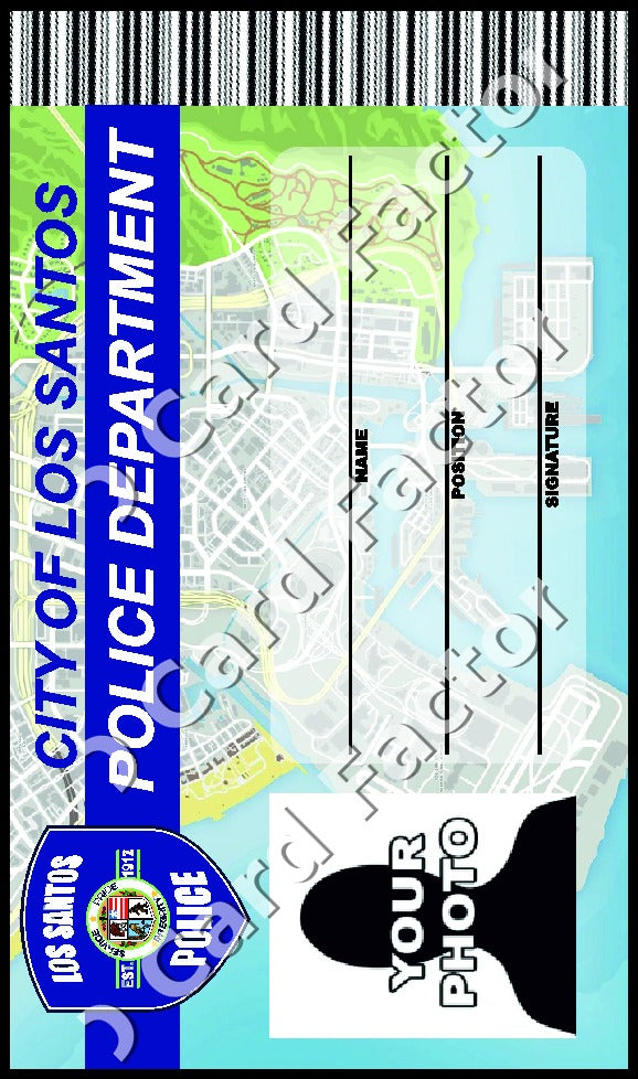 Los Santos Police ID Card | Personalised | ID Card Factory