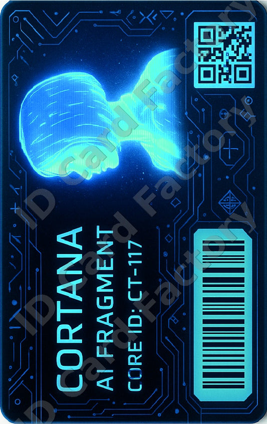 Cortana | Halo AI Fragment ID Card | ID Card Factory