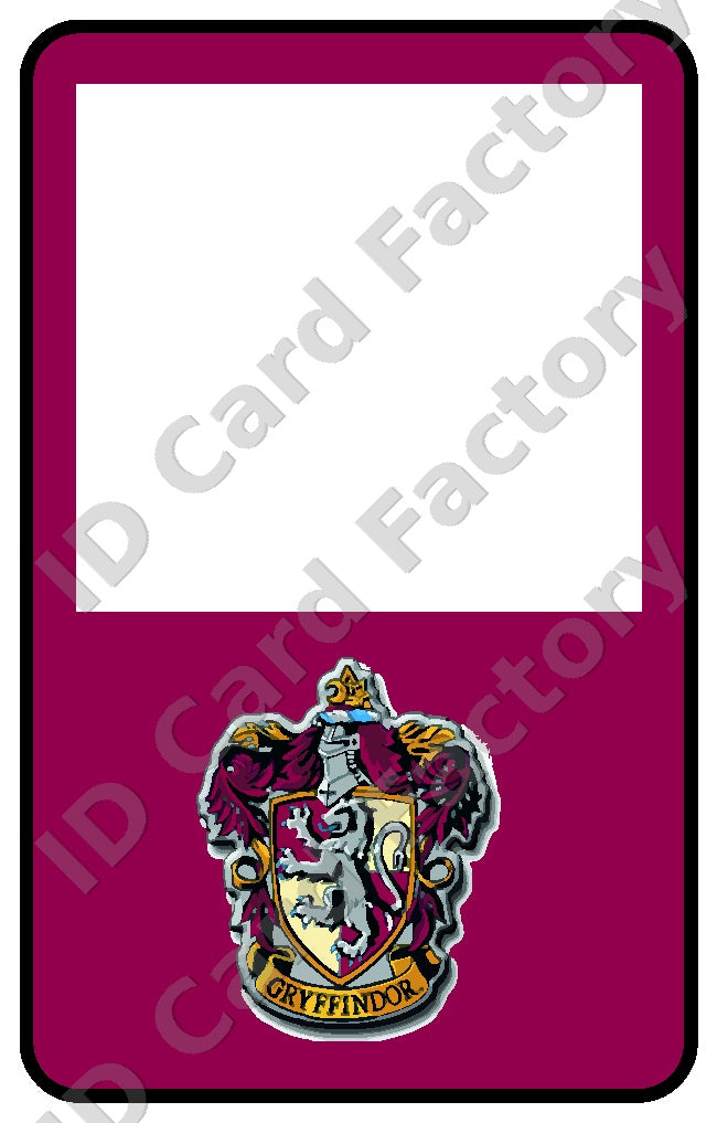 Hogwarts Gryffindor Student ID | Harry Potter | | ID Card Factory