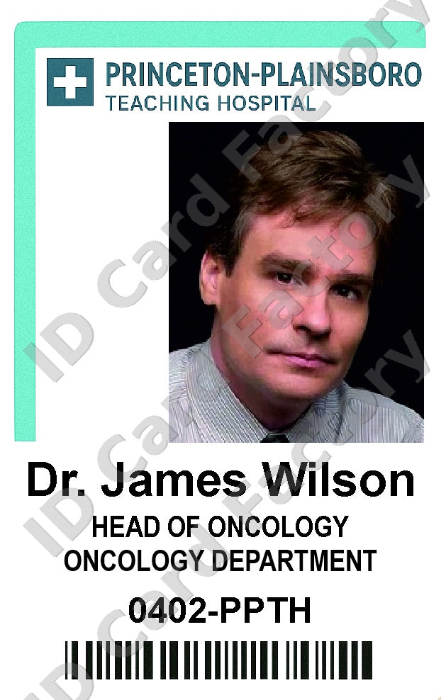 Dr James Wilson | House MD Princeton-Plainsboro ID Card | ID Card Factory