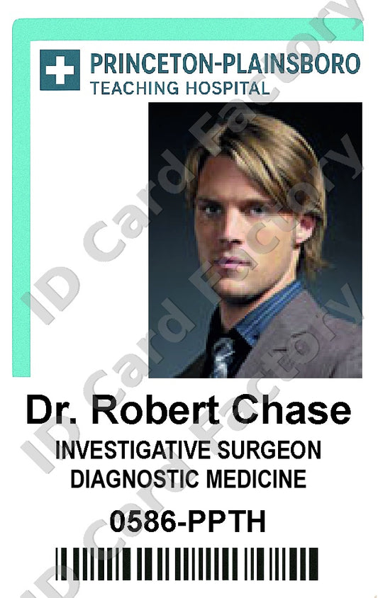 Dr Robert Chase | House MD Princeton-Plainsboro ID Card | ID Card Factory