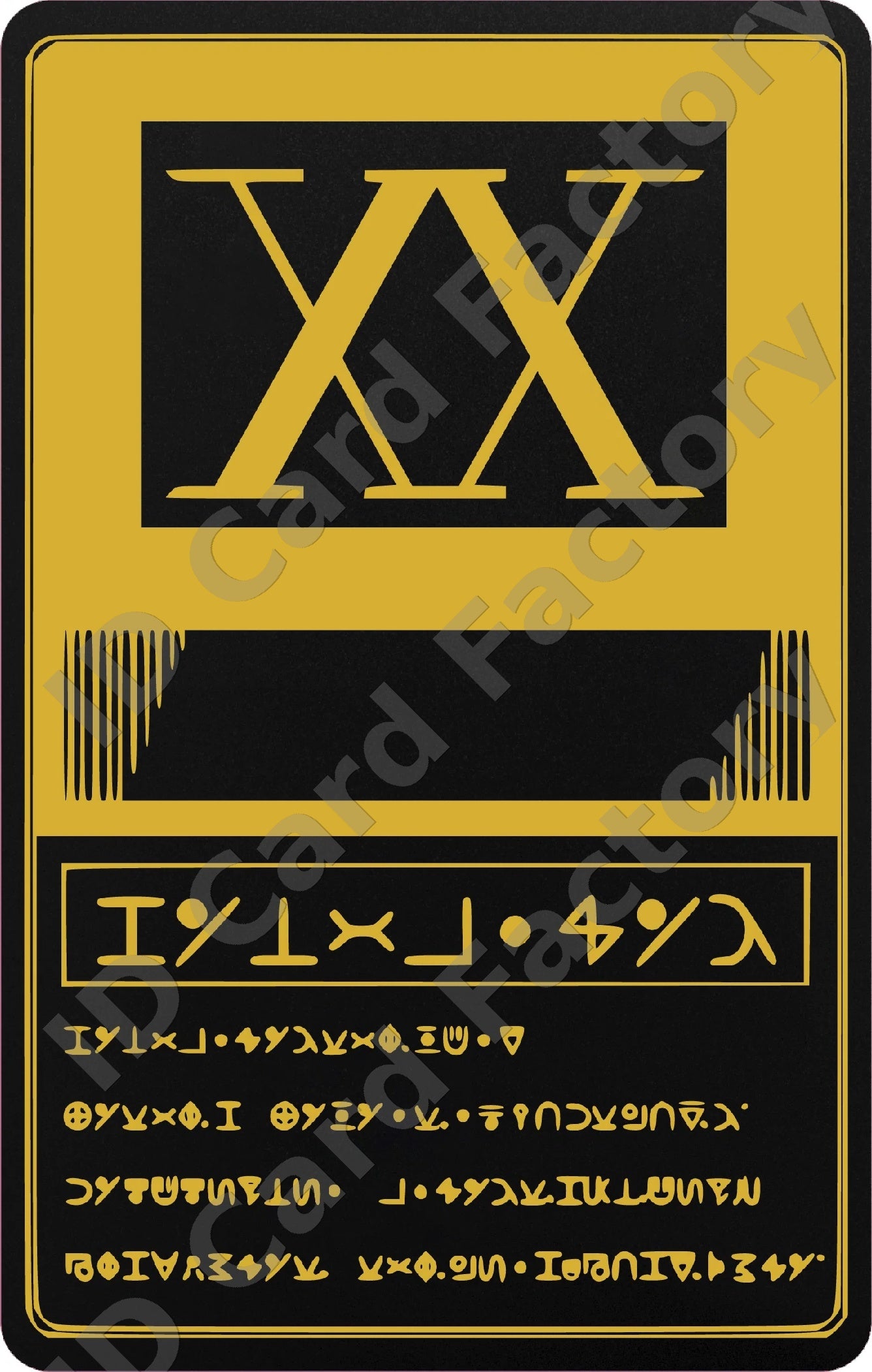 Hunter License | Hunter x Hunter | Gold Edition | | ID Card Factory