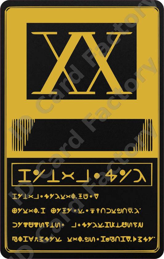 Hunter License | Hunter x Hunter | Gold Edition | | ID Card Factory