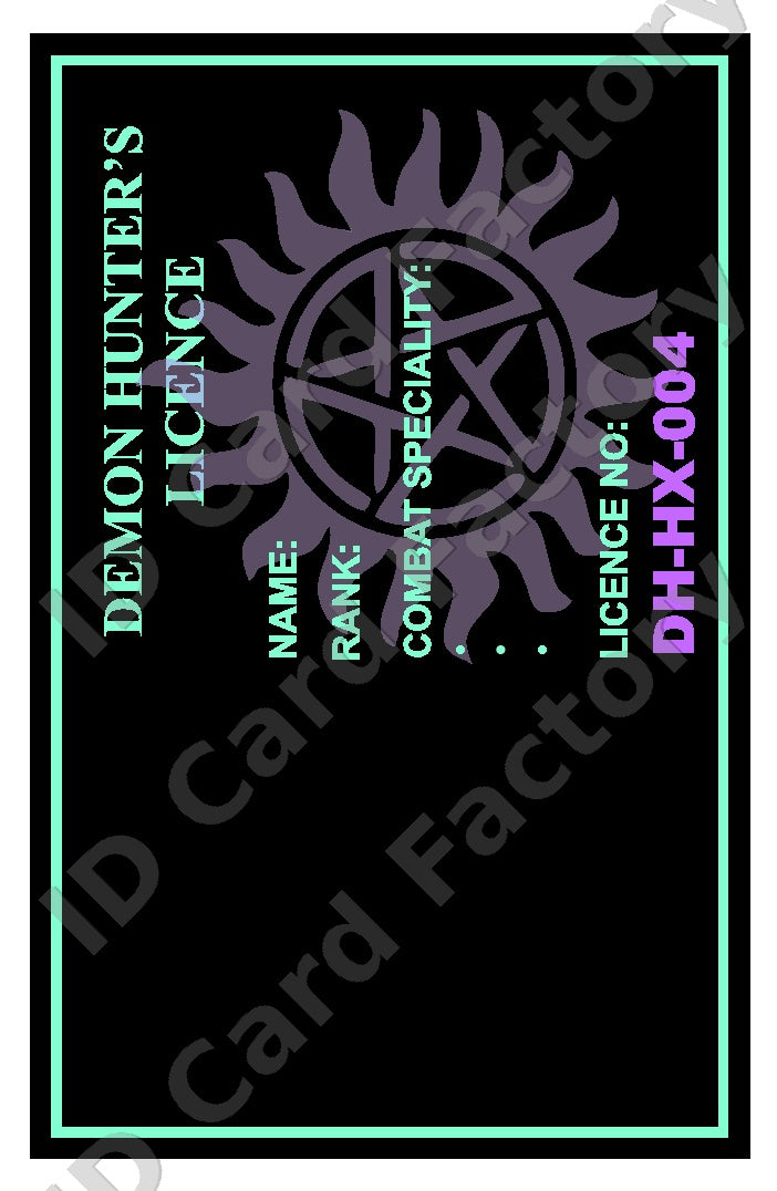 K-Pop Demon Hunters | Demon Hunter's Licence | ID Card Factory