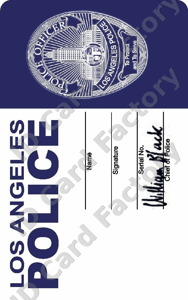 LAPD Police ID | Lethal Weapon | Personalised | ID Card Factory