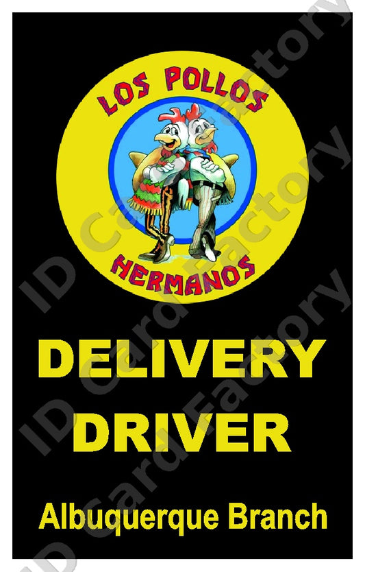 Los Pollos Hermanos Delivery Driver ID Card | ID Card Factory