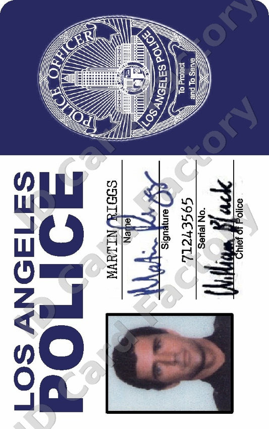 Martin Riggs | Lethal Weapon LAPD Police ID | ID Card Factory