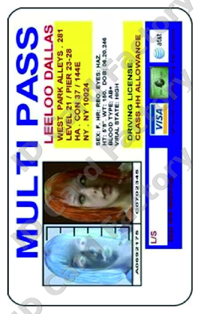 The Fifth Element Multi Pass | ID Card Factory