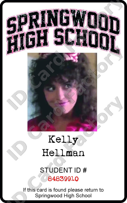 Kelly Hellman | A Nightmare on Elm Street Springwood High School ID Card | ID Card Factory
