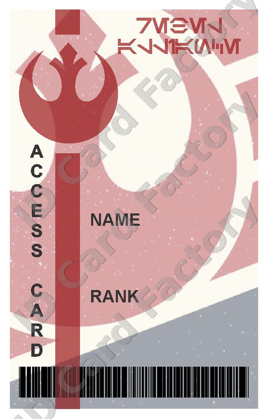 Rebel Alliance Membership Card | Star Wars | Personalised | ID Card Factory