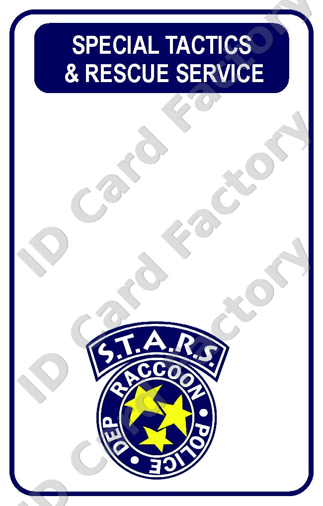 Resident Evil S.T.A.R.S. Raccoon City ID Card | Personalised | ID Card Factory