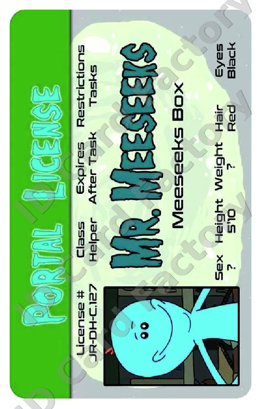 Mr Meeseeks | Rick and Morty ID Card | ID Card Factory