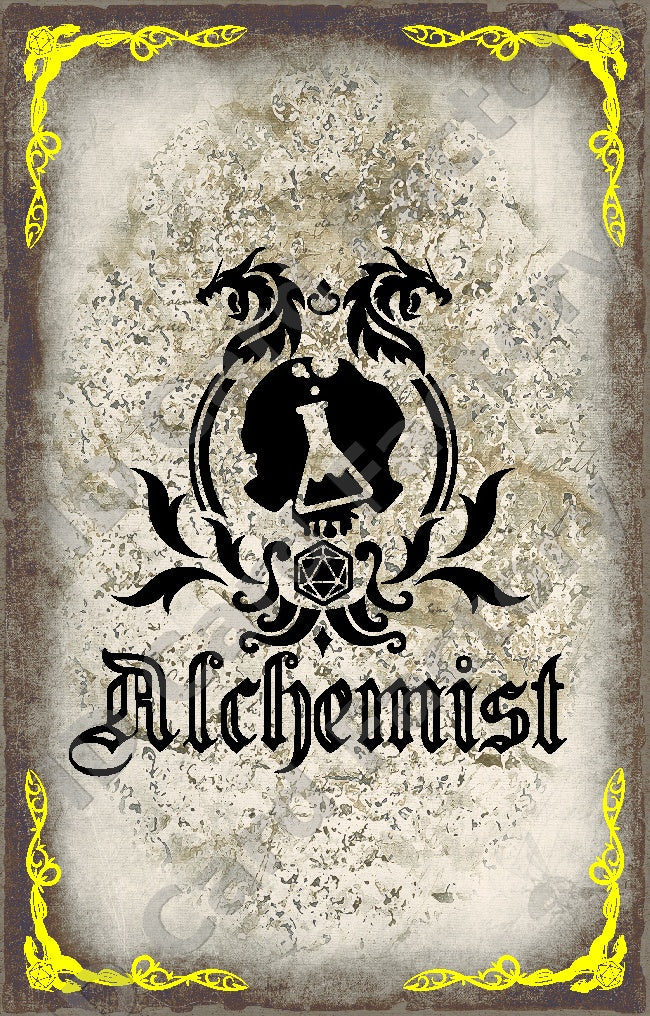 D&D RPG Alchemist Class Card | | ID Card Factory