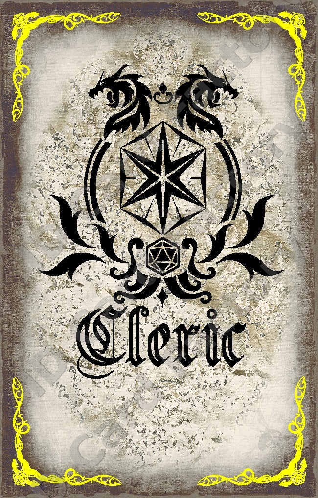 D&D RPG Cleric Class Card | | ID Card Factory