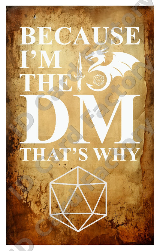 D&D RPG Dungeon Master ID Card | ID Card Factory