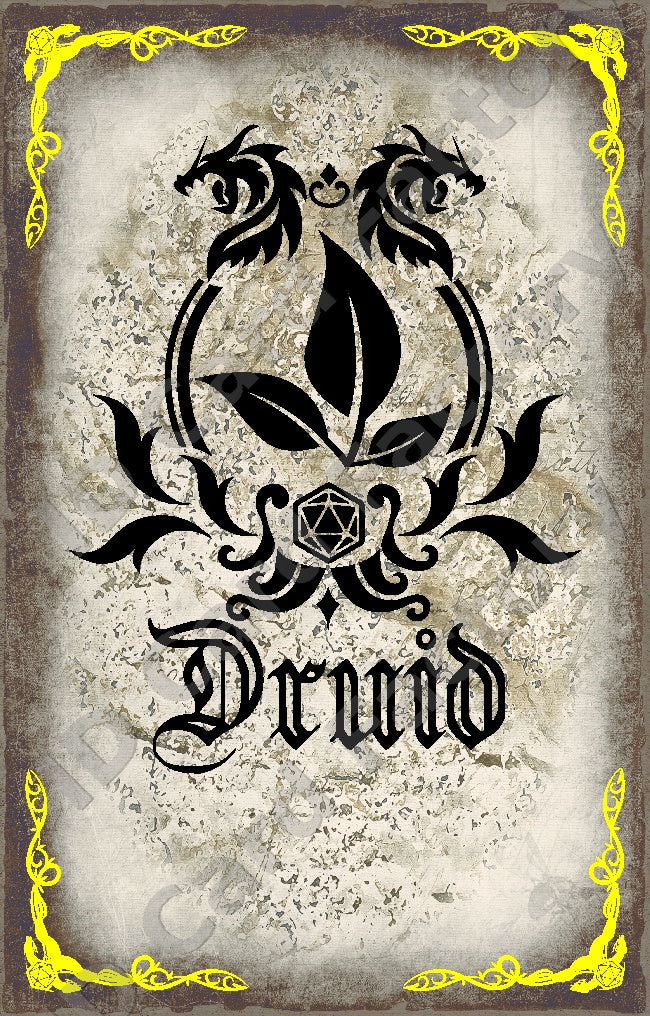 D&D RPG Druid Class Card | | ID Card Factory