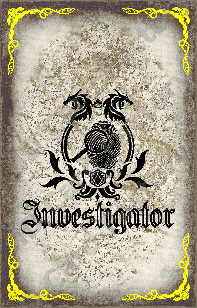 D&D RPG Investigator Class Card | | ID Card Factory