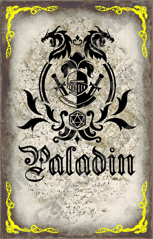 D&D RPG Paladin Class Card | | ID Card Factory