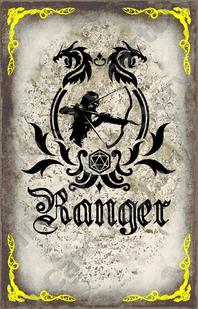 D&D RPG Ranger Class Card | | ID Card Factory