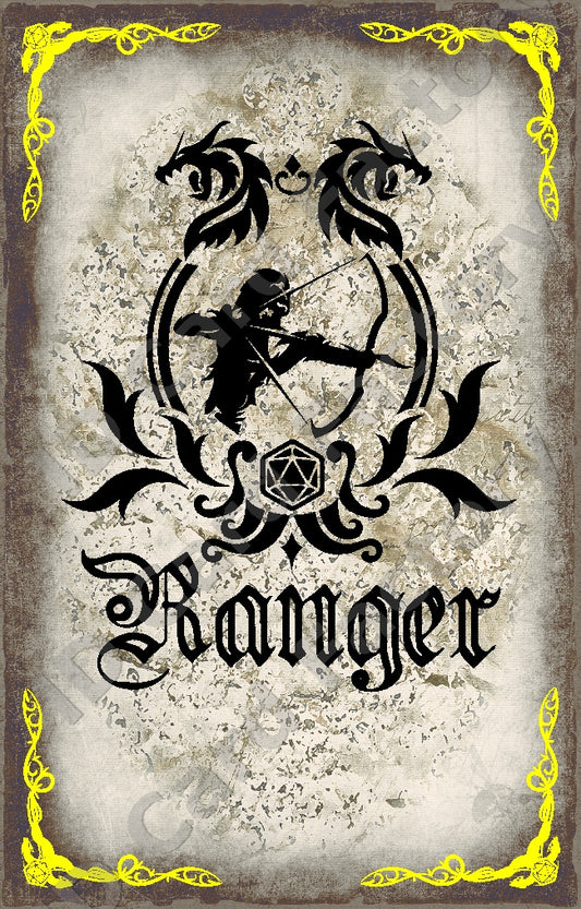 D&D RPG Ranger Class Card | | ID Card Factory