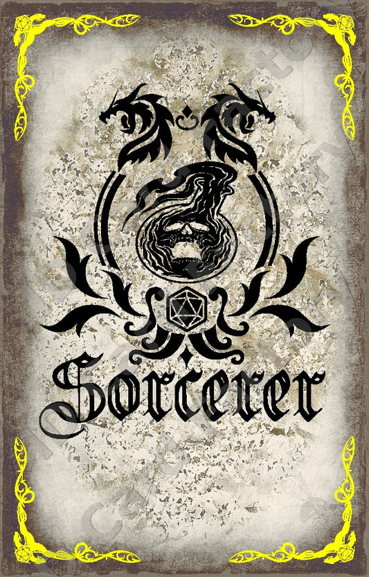D&D RPG Sorcerer Class Card | | ID Card Factory